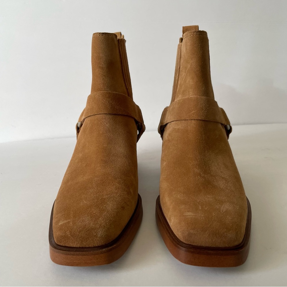 NWOT Bellamie Sam Edelman Tan Suede Women’s Booties Size 7b - Picture 5 of 11
